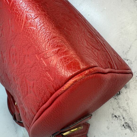 Louis Vuitton Empreinte Speedy 20 Cherry Red NM Bandouliere leather mini LV bag - Picture 13 of 15